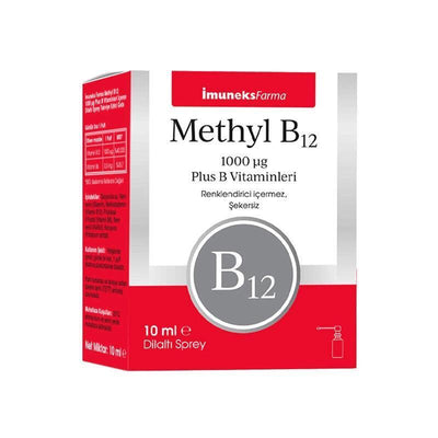 İmuneks Farma _muneks Farma Methyl B12 Supplement: Enhanced Absorption Liquid Drops for Energy & Vegan Support - 10ml