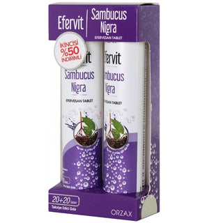 Orzax Efervit Sambucus Nigra 2x20 Effervescent Tablet