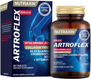 Nutraxin Artroflex HYA-C-II 90 Tablet - Joint Health Supplement with Glucosamine, Chondroitin, and Hyaluronic Acid