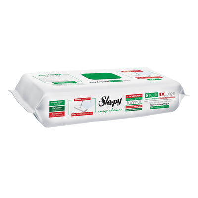 Sleepy Natural Surface Cleaning Cloths with Arabic Soap - 100 Count | Eco-Friendly
