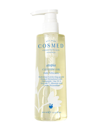 Cosmed Atopia Cleansing Oil - Gentle, Non-Drying Face & Body Wash for Sensitive Skin, Babies & Kids