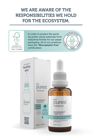 The Purest Solutions Pore Tightening and Lightening Serum 30ml - Niacinamide ...