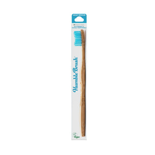 Humble Brush Bamboo Toothbrush Adult Blue Medium Hard