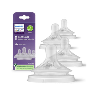 Philips Avent Natural Nipple 2 Holes - 1 Month+ | 2-Pack