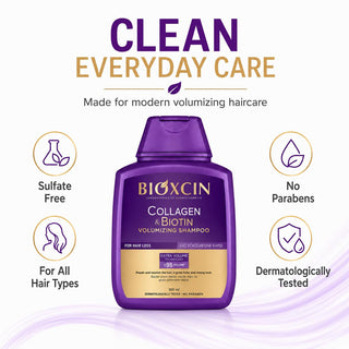 Bioxcin Collagen & Biotin Shampoo - Volume Booster | 300 ml