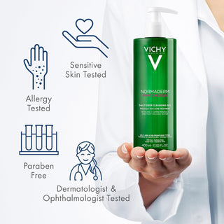 Vichy Normaderm Phytosolution Intensive Purifying Gel for Oily Skin - 400ml, ...