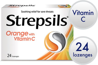 Strepsils Vitamin C Orange Pastilles - 24 Pack