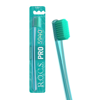ROCS PRO 5940 Soft Toothbrush - Gentle Bristles | Adult Use