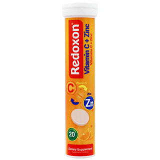 Redoxon Dietary Supplement Effervescent Tablets - Vitamin C, D, Zinc for Immune Support