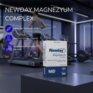Newday Magnezyum Complex - Nutritional Supplement | 60 Capsules