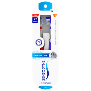 Sensodyne Sensitive Care Soft Manual Toothbrush for Sensitive Teeth and Gums