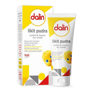 Dalin Talc-Free Liquid Baby Lotion Powder - Gentle & Hypoallergenic Baby Skin Care to Prevent Diaper Rash - 3.38 fl oz Dalin Liquid Baby Powder - Talc-Free Diaper Rash Prevention baby lotion powder, talc free baby powder, liquid baby powder, baby skin care, diaper rash prevention, hypoallergenic baby lotion, paraben free baby lotion, fragrance free baby lotion, dermatologically tested baby lotion, gentle baby skin care, baby powder, baby lotion, talc-free, hypoallergenic, skin care, diaper rash, baby, infan