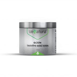 venatura glycine powder 150g front view, venatura glycine powder 150g back view, venatura glycine powder 150g with water VeNatura Glycine Powder - Amino Acid Supplement | 150g VeNatura Glycine Powder - Amino Acid Supplement | 150g venatura, glycine-powder, amino-acid-supplement, health-supplements, muscle-recovery, restful-sleep, fitness-fuel, powder-supplement, daily-health, ai-generated