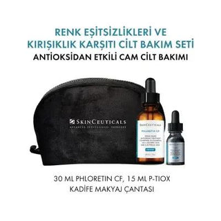 SkinCeuticals Anti-Wrinkle & Radiance Duo: Phloretin CF & P-Tiox Serum Set - Reduce Fine Lines, Even Skin Tone, Advanced Skincare SkinCeuticals Anti-Wrinkle Serum: Even Skin & Reduce Fine Lines skinCeuticals Phloretin CF, P-Tiox Wrinkle Modulating Peptide Serum, anti-aging skincare set, wrinkle reducing serum, skin tone evening serum, dermatologist recommended skincare, hyperpigmentation treatment, fine line reduction, skin radiance serum, advanced skincare, anti-aging, wrinkle reduction, skin tone, radianc