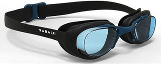 Nabaiji Swim Goggles, Anti Fog Swimming Goggles Waterproof UV Protection Mirrored & Clear Adjustable Silicone Swim