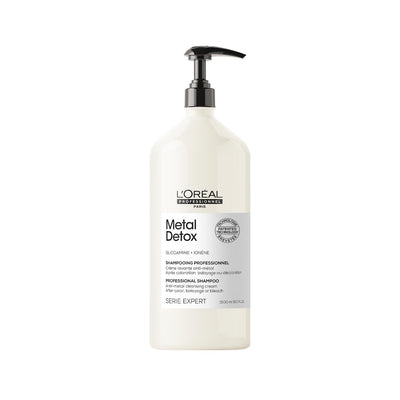 Loreal Professionnel Paris Metal Detox Shampoo - Anti-Metal Properties for Colored & Chemically Treated Hair, 1500ml Pro