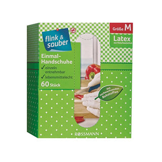 Disposable Latex Gloves Medium - Pack of 60 | Hygienic Protection
