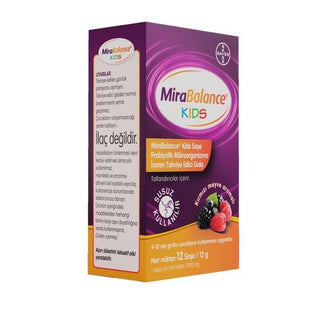 MiraBalance Kids Probiyotik 12 Saşe - Probiotic Supplement for Kids 4-10 Years, Supports Gut Health MiraBalance Kids Probiyotik - Probiotic for Kids 4-10 Years probiotic supplement for kids, children's gut health, probiotic sachets for children, digestive health supplement for kids, probiotic powder for children, kids health supplements, gut health support, dietary supplements for children, probiotics for kids, children's digestive health, healthy kids supplements