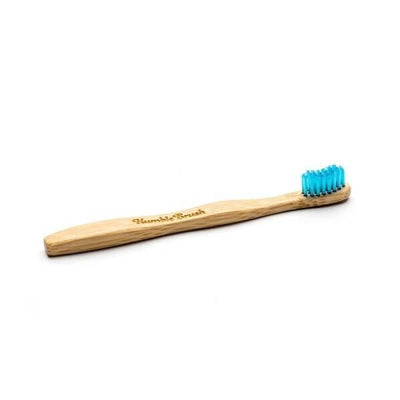 Humble Brush Kids Bamboo Toothbrush: Ultra-Soft Bristles for Gentle Cleaning, Eco-Friendly, Biodegradable, Blue - The Su