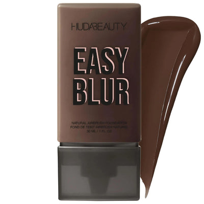 Huda Beauty Easy Blur Natural Airbrush Foundation with Niacinamide - Lightweight, Non-Comedogenic Makeup for Smooth Fini