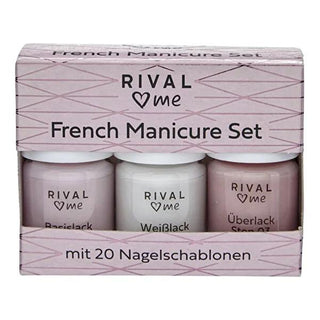 Rival Loves Me French Manicure Kit - Complete DIY Nail Care Set with 20 Nail Guides Rival Loves Me French Manicure Kit - DIY Nail Care French manicure kit, DIY nail care, nail polish set, at-home manicure, nail guides, nail care products, beauty essentials, cosmetics, nail art, manicure tools