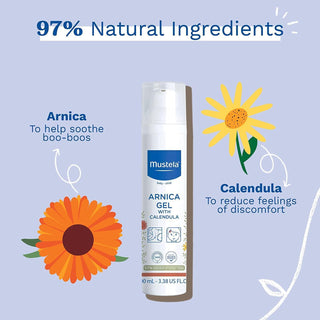 mustela arnica organic moisturizer gel packaging, close up of mustela arnica gel texture Mustela Arnica Gel - Organic Moisturizer | 3.4 fl oz Mustela Arnica Gel - Organic Moisturizer | 3.4 fl oz mustela, arnica-gel, organic-moisturizer, baby-care, natural-skin-care, vegan, skin-soothing, parenting, baby-skin, ai-generated