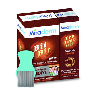 miraderm bit bit hair spray set, miraderm shampoo and steel comb set Miraderm Bit Bit Hair Spray + Shampoo + Steel Comb Set Miraderm Bit Bit Hair Spray & Shampoo Set miraderm, lice-control, hair-care, children, parents, hair-spray, shampoo, steel-comb, ai-generated, set