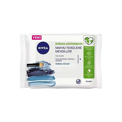 Nivea Makeup Remover Wipes - Gentle, Hydrating, and Effective - 25 Count