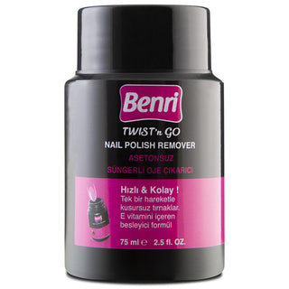 Benri Acetone-Free Nail Polish Remover with Vitamin E & Pro-Vitamin B5: Gentle, Nourishing Remover for Natural & Artificial Nails Benri Acetone-Free Nail Polish Remover - Vitamin E for Healthy Nails acetone-free nail polish remover, nail polish remover vitamin E, nail polish remover Pro-Vitamin B5, gentle nail polish remover, nail polish remover for artificial nails, non-acetone nail polish remover, nail strengthener remover, nail care remover, nail polish remover, acetone free, vitamin e, pro-vitamin b5, s