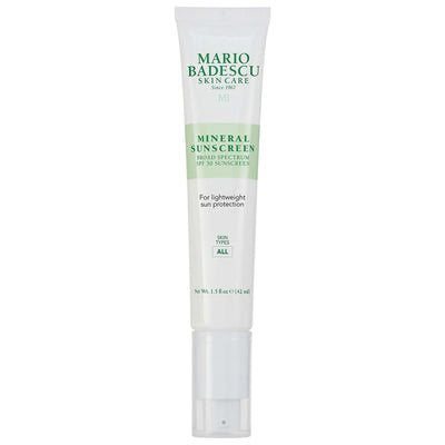 Mario Badescu Mineral Sunscreen SPF 30 - Broad-Spectrum Sun Protection, Cruelty-Free Skincare