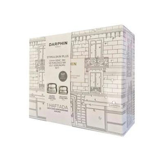 darphin stimulskin anti-aging set packaging, overview of darphin stimulskin products inside, application of darphin stimulskin products Darphin Stimulskin Anti-Aging Set | Complete Skincare Darphin Stimulskin Anti-Aging Set for Women darphin, anti-aging, skincare-set, luxury-skincare, women, skincare-enthusiasts, hydration, youthful-skin, beauty-routine, ai-generated