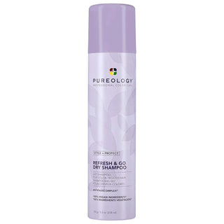 Style + Protect Refresh & Go Dry Shampoo Spray for Color-Treated Hair - Non-Drying, Vegan, Cruelty-Free Style + Protect Dry Shampoo Spray for Color-Treated Hair dry shampoo spray, color-treated hair, non-drying dry shampoo, vegan hair care, cruelty-free hair products, hair refresh, oil absorption, texture enhancement, color protection, sustainable beauty, eco-friendly cosmetics, hair volumizing, manageability, sensitive scalp friendly, travel hair care, recyclable packaging