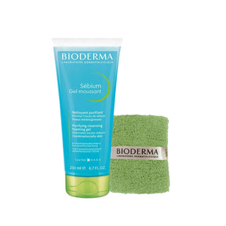 Bioderma Sebium Cleansing Gel and Towel Set - Gentle Skincare for Sensitive Skin Bioderma Sebium Cleansing Gel & Towel Set for Sensitive Skin Bioderma Sebium, cleansing gel, wrist towel, sensitive skin care, dermatologically tested products, skincare routine, gentle cleansing, natural skincare, hypoallergenic, skincare set, travel skincare