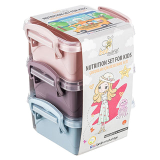 Bee Home 3-Piece Food Storage Container Set: 350ml, Dishwasher Safe - Bento Box for Kids, Meal Prep & Kitchen Organization Bee Home Food Container Set: 350ml Bento Box - Kitchen Storage food storage containers, Bento Box, meal prep containers, reusable food containers, dish washer safe containers, 350ml food container, kids food containers, kitchen organization, small food containers, food containers, storage containers, bento box for kids, PP Containers, Polypropylene Containers, Kitchen, Organisation, Lun