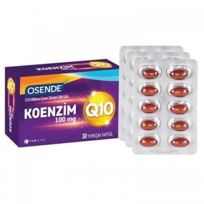 Osende Coenzyme Q10 100mg Dietary Supplement - 30 Softgel Capsules for Antioxidant Support & Cardiovascular Health