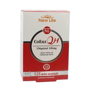 new life coenz qh ubiquinol softgels, active coq10 supplement bottle, new life health supplement on table New Life CoEnz QH Ubiquinol - Active CoQ10 Softgels | 100 mg New Life CoEnz QH Ubiquinol 100 mg Softgels health-supplement, coq10, ubiquinol, softgels, new-life, active-ingredients, dietary-supplement, energy-support, heart-health, ai-generated