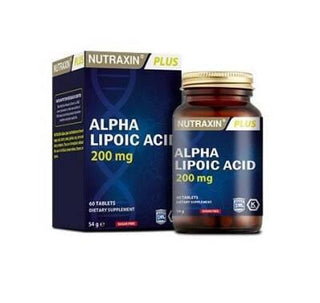 Nutraxin Alpha Lipoic Acid 200mg - 60 Tablets - Sugar & Gluten-Free Antioxidant Dietary Supplement for Overall Health Nutraxin Alpha Lipoic Acid - Sugar & Gluten-Free Antioxidant Alpha Lipoic Acid, Nutraxin, Dietary Supplement, Antioxidant, Sugar-free supplement, Gluten-free supplement, ALA supplement, Alpha Lipoic Acid tablets, Supplement for overall health, Nutraxin Alpha Lipoic Acid, antioxidant support, overall health, sugar-free, gluten-free, preservative-free, supplements, health supplements, wellness