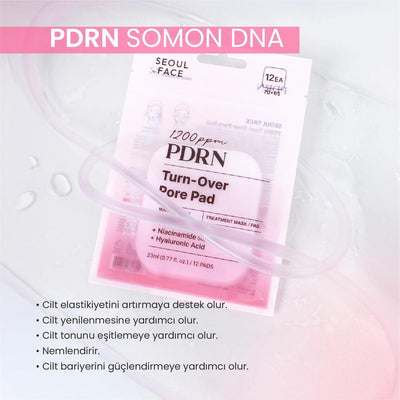 Dermal PDRN Face Cleansing Pads for Smooth Skin 12 Count