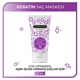 Morfose Keratin Hair Mask for Damaged Hair - Nourishing, Repairing, and Stren...