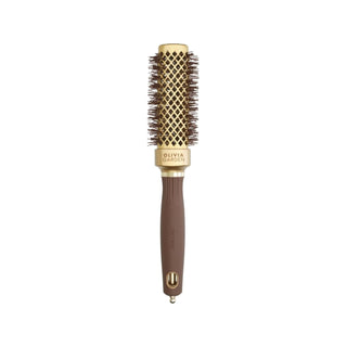 Olivia Garden Expert Blowout Straight Wavy Bristle Gold Brown Hair Brush 30mm - Professional Blowout Brush for Smooth Hair Olivia Garden 30mm Blowout Brush for Smooth Hair Hair Brush, Blowout Brush, Olivia Garden, Straightening Brush, Wavy Bristle Brush, Professional Hair Styling, Hair Care, Beauty Tools, Hair Styling Tools, Smooth Hair, Frizz Reduction, Versatile Hair Brush