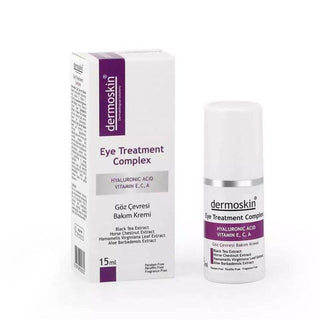 dermoskin eye treatment cream 15 ml packaging, applying dermoskin eye cream Dermoskin Eye Treatment Cream - Hydrating Formula | 15 ml Dermoskin Eye Treatment Cream - 15 ml eye-care, hydrating-cream, dermoskin, eye-treatment, anti-aging, dark-circle-reducer, puffiness-reducer, skincare, moisturizer, ai-generated