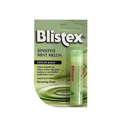 Blistex Sensitive Lip Care - Natural Mint & Melon Lip Balm for Dry, Chapped Lips - Clinically Tested, No Artificial Colo
