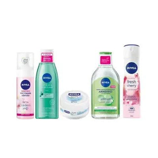 Nivea Complete Skincare Set: Micellar Water, Moisturizing Cream, Face Wash, Anti-Acne Toner & Deodorant - Achieve Clear, Hydrated & Refreshed Skin Nivea Skincare Set: Complete Routine for Clear & Hydrated Skin Nivea skincare set, micellar water, moisturizing cream, face wash, anti-acne toner, deodorant spray, complete skincare routine, Nivea beauty products, skincare gift set, Nivea, skincare, beauty products, makeup remover, hydrating cream, acne treatment, facial cleanser, deodorant, personal care, skinca