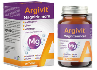 Argivit Magnizinmore: Magnesium, Zinc & Vitamin D Supplement - Boost Energy, Support Immunity & Enhance Overall Health Argivit Magnizinmore - Magnesium, Zinc, Vitamin D Supplement Magnesium supplement, Zinc supplement, Vitamin D supplement, Multivitamin, Dietary supplement, Magnesium Taurate, Magnesium Bisglycinate, Vitamin B complex, Energy supplement, Immune support supplement, Magnesium, Zinc, Vitamin D, B vitamins, Energy boost, Immune support, Muscle function, Nerve function, Fatigue reduction, Bone he