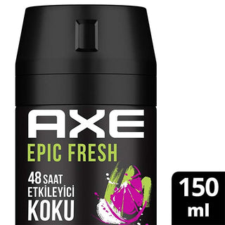 axe epic fresh deodorant and body spray 150ml, axe epic fresh packaging, axe epic fresh grapefruit and pineapple fragrance Axe Epic Fresh Deodorant & Body Spray - 48 Hour Freshness for Men | 5.07 fl oz Axe Epic Fresh Deodorant & Body Spray - 48H Freshness axe, men-deodorant, body-spray, freshness, 48-hour-protection, dual-action, citrus-fragrance, tropical, aromatic, ai-generated