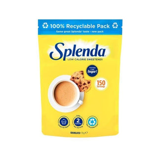 Splenda Granulated Sugar Substitute - Low Calorie Sweetener for Diets, 75g Splenda Granulated Sugar Substitute - Low Calorie Sweetener low calorie sweetener, sugar substitute, Splenda, sucralose sweetener, dietary sugar alternative, health-conscious, diabetes-friendly, calorie-restricted diets, baking, cooking, beverages, Aspartame-free, Saccharin-free