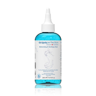 Acqua Perfection Moisturizing Toner bottle 200 ml, Natural ingredients in Acqua Perfection Clarifying Toner, Close-up of Acqua Perfection Toner with soothing texture Acqua Perfection Moisturizing & Clarifying Toner - Gentle Cleansing and Hydrating for All Skin Types | 6.76 fl. oz. Acqua Perfection Moisturizing Toner - 200 ml acqua-perfection, moisturizing-toner, clarifying-toner, skincare, hydration, all-skin-types, anti-aging, gentle-cleansing, toner-200ml, ai-generated