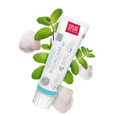 Splat Professional Biocalcium Toothpaste 100ml - Natural Oral Care with Hydroxyapatite, Strengthens Enamel & Whitens Tee