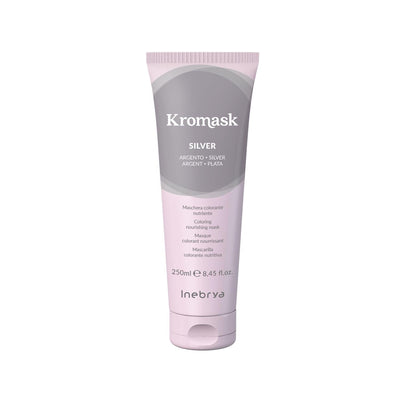 Inebrya Silver Toning Hair Care Mask - 8.45 fl oz, Enhances Blonde & Silver Hair, Nourishing & Color Protecting Treatmen