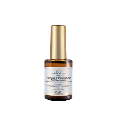 Misbahçe Strengthening Eyelash Serum - 15ml Active Formula for Fuller, Healthier Lashes